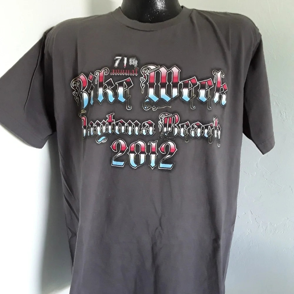 The North face men t- shirt graphic cotton blend gray size XL